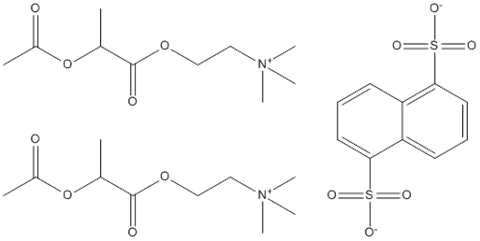 2-(2-acetyloxypropanoyloxy)ethyl-trimethylazanium;naphthalene-1,5-disulfonate